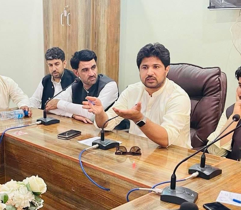 Arif Rind at a party meeting